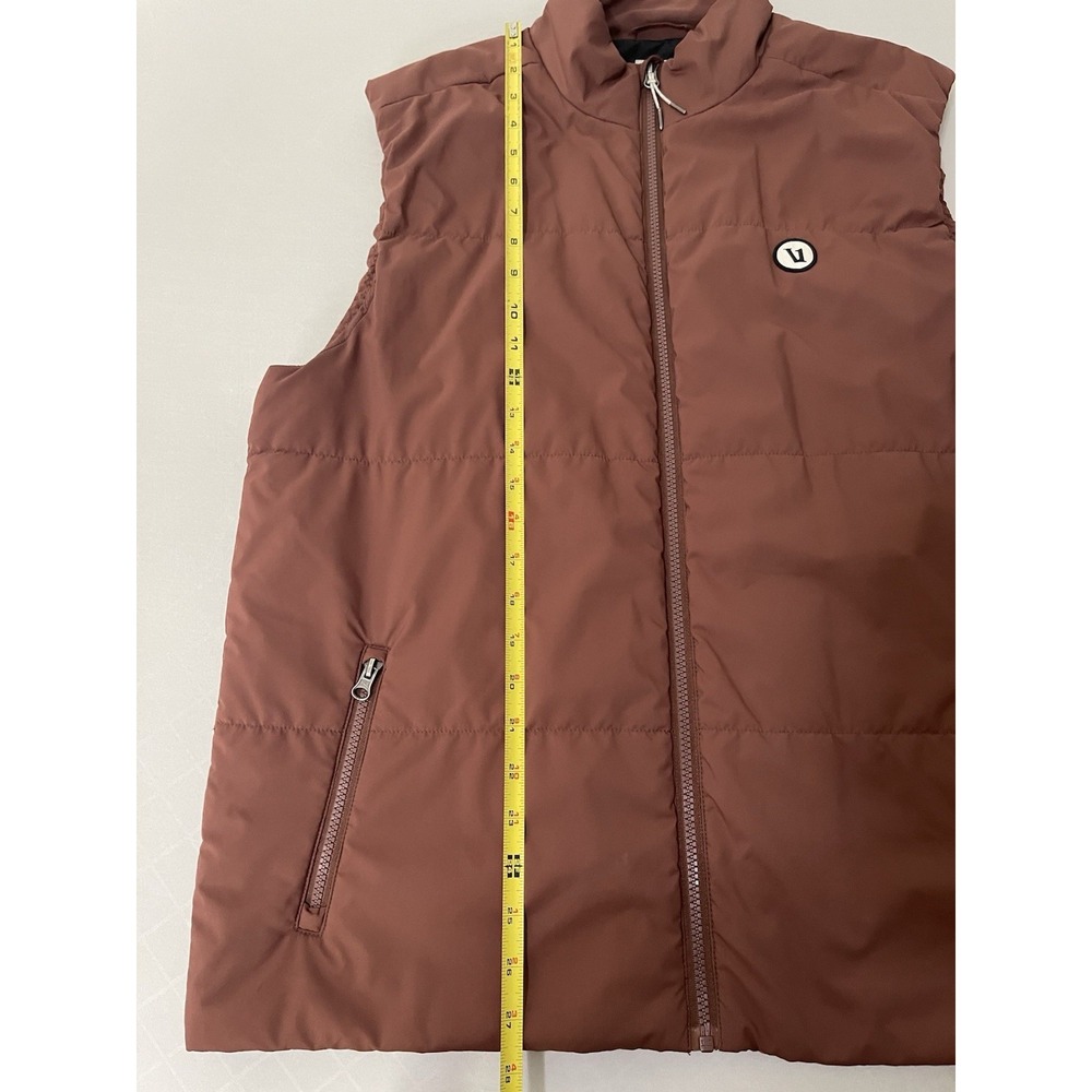 Vuori Echo Insulated Puffer 2.0 Vest Mens XL Rust Orange Primaloft V538 - Picture 5 of 6
